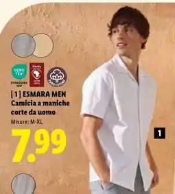 Lidl ESMARA MEN Camicia a maniche corte da uomo offerta