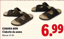 Lidl ESMARA MEN Ciabatte da uomo offerta
