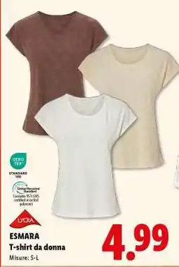 Lidl esmara T-shirt da donna offerta