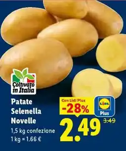 Lidl Patate Selenella novelle offerta