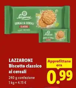 Lidl LAZZARONI Biscotto classico ai cereali offerta