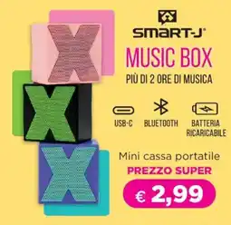 Acqua & Sapone SMART-J MUSIC BOX Mini cassa portatile offerta