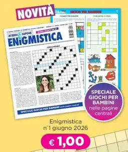 Acqua & Sapone Enigmistica n°1 giugno 2026 offerta
