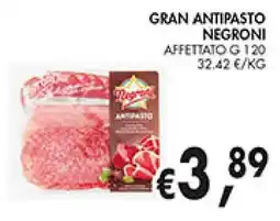 èccoMI Gran antipasto NEGRONI offerta