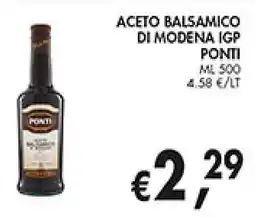 èccoMI Aceto balsamico di modena igp PONTI offerta
