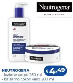 Acqua & Sapone NEUTROGENA lozione corpo offerta