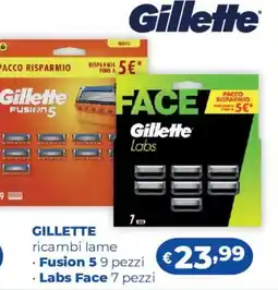 Acqua & Sapone GILLETTE ricambi lame offerta