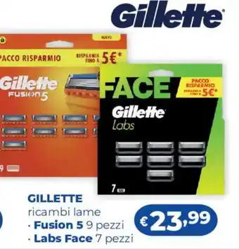 GILLETTE ricambi lame