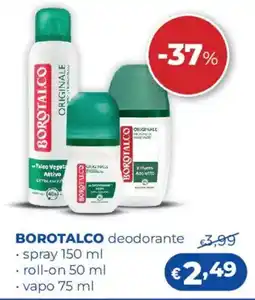 Acqua & Sapone BOROTALCO deodorante offerta