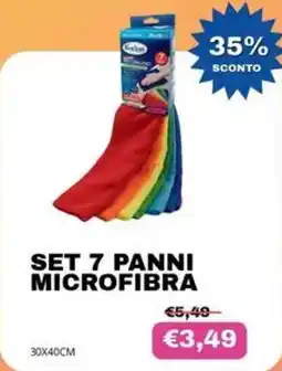 KOKO Emporio Set 7 panni microfibra offerta