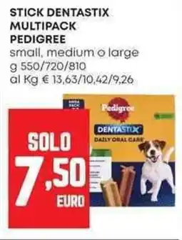 Pam Stick dentastix multipack PEDIGREE offerta