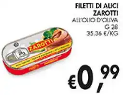 èccoMI Filetti di alici ZAROTTI offerta