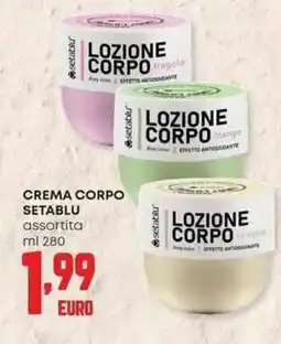 Pam Crema corpo SETABLU offerta