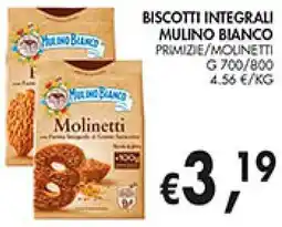 èccoMI Biscotti integrali MULINO BIANCO offerta