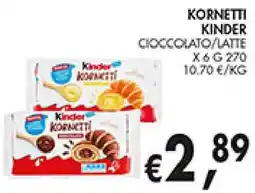 èccoMI Kornetti KINDER offerta