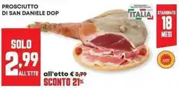 Pam Prosciutto di san daniele dop offerta