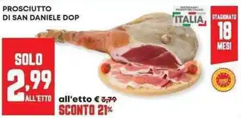 Pam Prosciutto di san daniele dop offerta