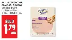 Pam Salumi affettati semplici e buoni petto di pollo o di tacchino offerta