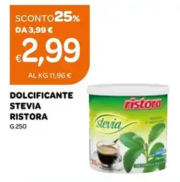 Ekom Dolcificante stevia RISTORA offerta