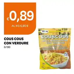 Ekom Cous cous con verdure offerta