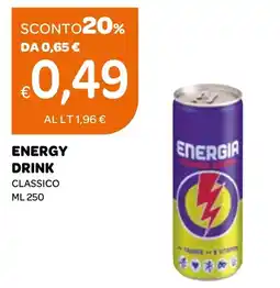Ekom Energia energy drink classico offerta