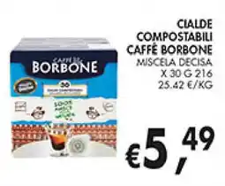 èccoMI Cialde compostabili CAFFÈ BORBONE offerta