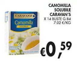 èccoMI Camomilla solubile CARAVAN'S offerta