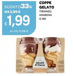 Ekom Coppe gelato tiramisù, amarena offerta