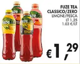 èccoMI Fuze tea classico/zero limone/pesca offerta
