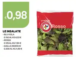 Ekom Le insalate blu viola, rosso, giallo arancio offerta