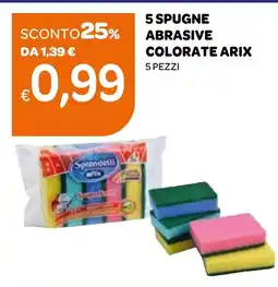 Ekom Splendelli 5 spugne abrasive colorate arix offerta