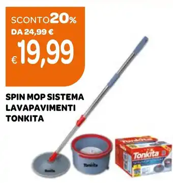 Ekom Spin mop sistema lavapavimenti TONKITA offerta