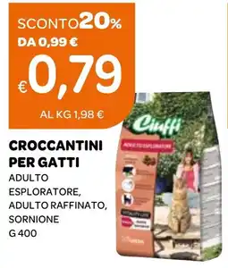 Ekom Ciuffi croccantini per gatti adulto esploratore, adulto raffinato, sornione offerta