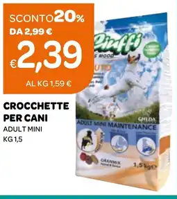Ekom Ciuffi crocchette per cani adult mini offerta