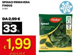 Ekom Spinaci primavera FINDUS offerta