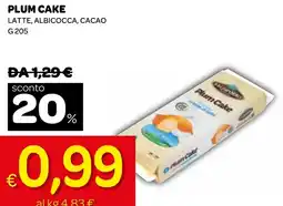 Ekom Plum cake latte, albicocca, cacao offerta
