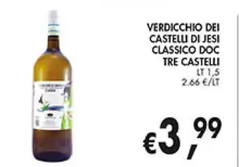 èccoMI Verdicchio dei castelli di jesi classico doc tre castelli offerta