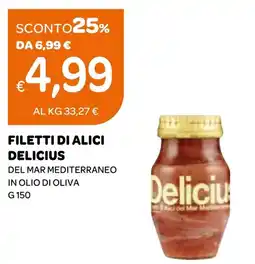 Ekom Filetti di alici delicius del mar mediterraneo in olio di oliva offerta
