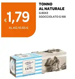 Ekom Capri tonno al naturale offerta