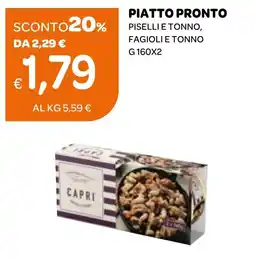 Ekom Capri piatto pronto pisellie tonno, fagiolie tonno offerta