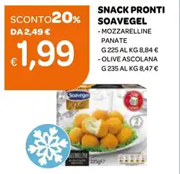 Ekom Snack pronti SOAVEGEL offerta