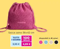Acqua & Sapone Coconuda sacca zaino offerta