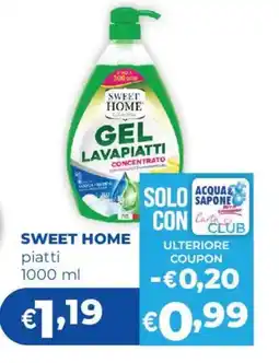 Acqua & Sapone SWEET HOME piatti offerta