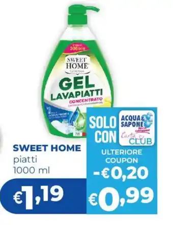 Acqua & Sapone SWEET HOME piatti offerta