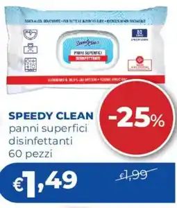Acqua & Sapone SPEEDY CLEAN panni superfici disinfettanti offerta