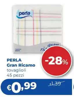 Acqua & Sapone PERLA Gran Ricamo tovaglioli offerta