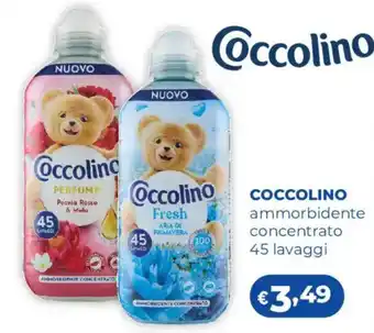 Acqua & Sapone COCCOLINO ammorbidente concentrato offerta
