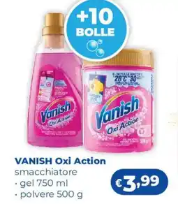 Acqua & Sapone VANISH Oxi Action smacchiatore gel, polvere offerta