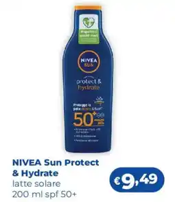 Acqua & Sapone NIVEA Sun Protect & Hydrate latte solare spf 50+ offerta