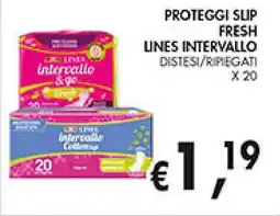 èccoMI Proteggi slip fresh lines intervallo distesi/ripiegati offerta